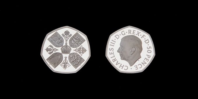 50-Pence-Stück - König-Charles-Münzen gehen in Produktion