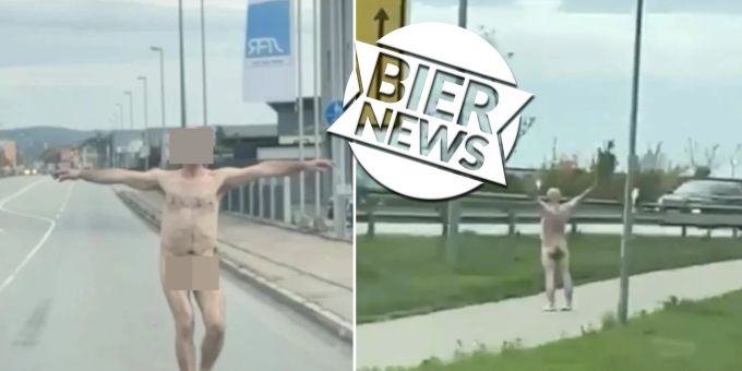 Nach Kündigung - Deutscher tanzt splitterfasernackt am BMW-Werk