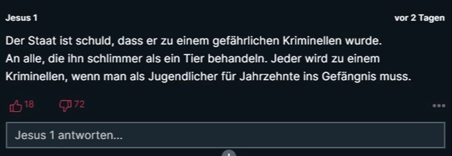 Ein anderer sieht den Staat – und nicht Brian selbst – in der Verantwortung.