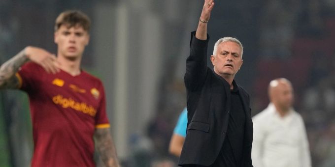 Trainer José Mourinho von AS Rom. José Mourinho