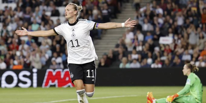 Alexandra Popp an der Frauen-EM am 27. Juli 2022. alexandra popp