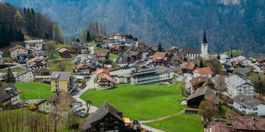 Blick auf die Gemeinde Illgau.