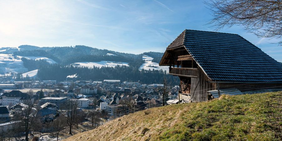 Blick auf Langnau im Emmental.