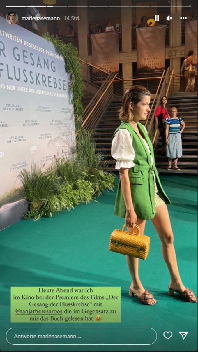 Marie Nasemann bei der Premiere von «Der Gesang der Flusskrebse» Premiere