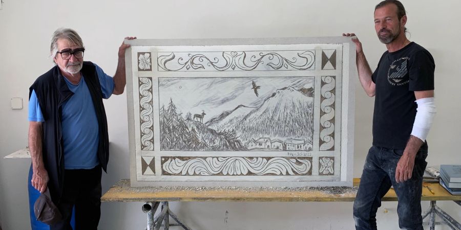 Sgraffiti Kunst Engadin