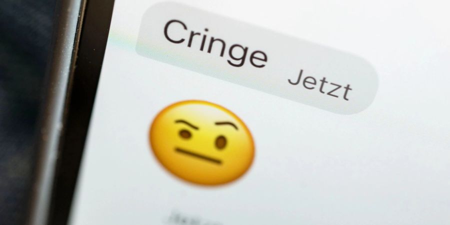 ILLUSTRATION - Das Wort «cringe» war das «Jugendwort des Jahres» 2021. Derzeit läuft die Abstimmung 2022.