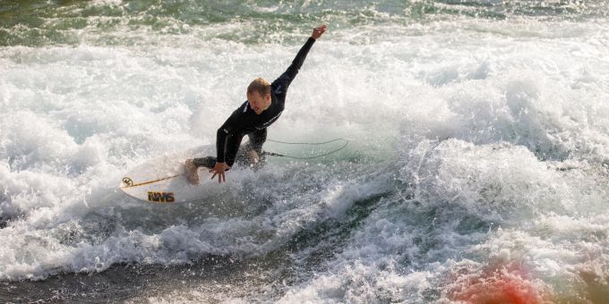 Dimitri Scholl, Sieger des RiverSurfJams 2021 Dimitri Scholl