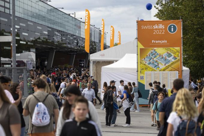 Die SwissSkills 2022 verzeichneten 120'000 Besucherinnen und Besucher. Swiss Skills