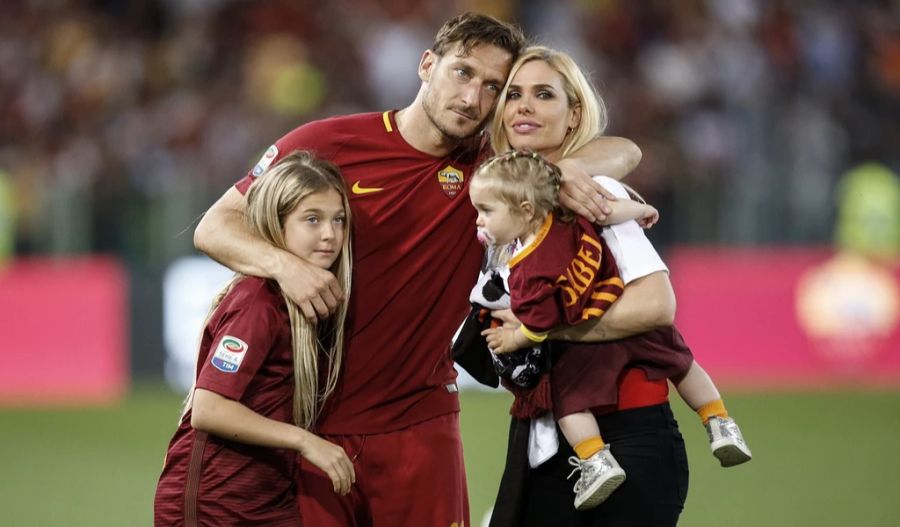 Francesco Totti und seine damalige Frau Ilary Blasi im Jahr 2017.