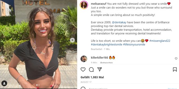 Auch mit Make-up eine wunderhübsche Frau: Miss-Kandidatin Melisa Raouf. Melisa Raouf Miss-Wahl