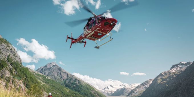 Ein Helikopter. (Symbolbild) gstaad Helikopter