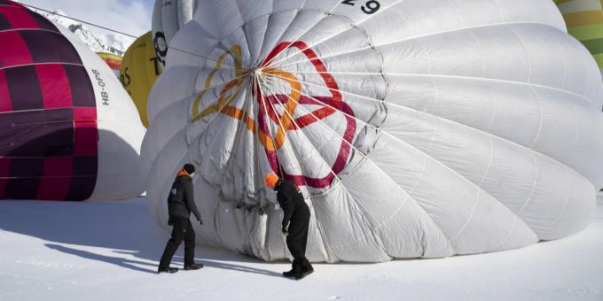 Vom 21. bis zum 29. Januar findet in Château-d'Oex VD das Internationale Ballonfestival statt. piccard