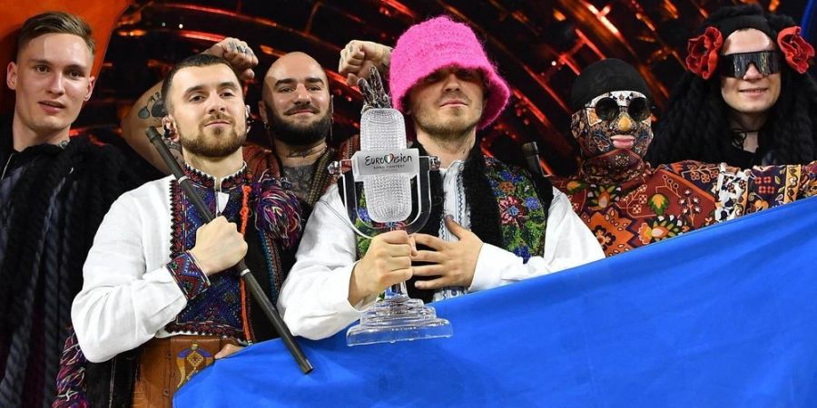 Die Band Kalush Orchestra aus der Ukraine hat 2022 den ESC gewonnen.