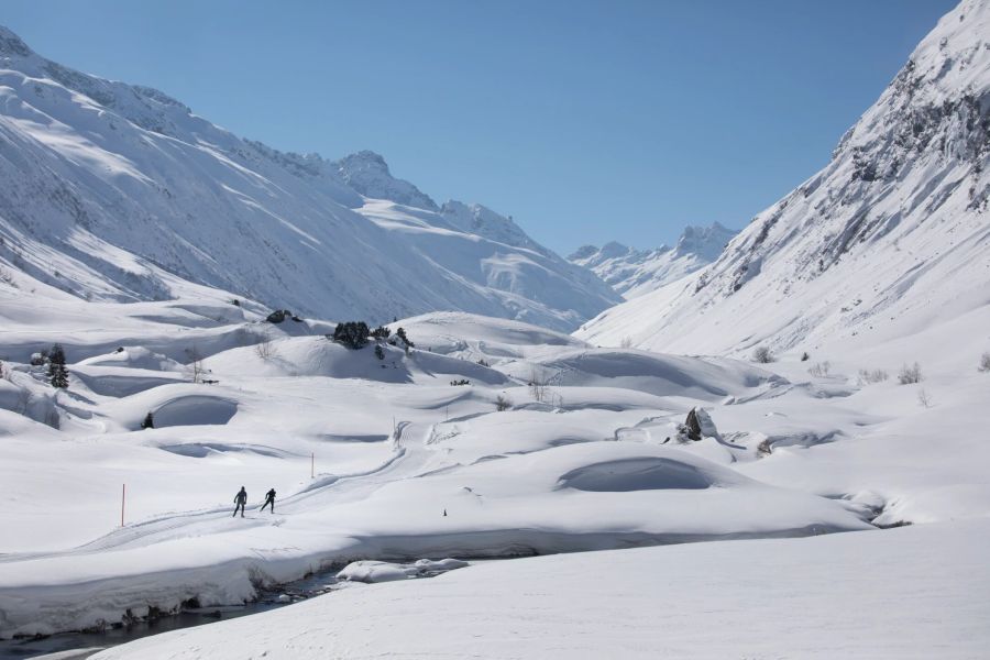 Winterlandschaft in Galtür.