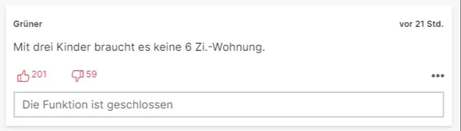 Viele Nutzer verstehen nicht, wieso die Familie so viele Zimmer braucht