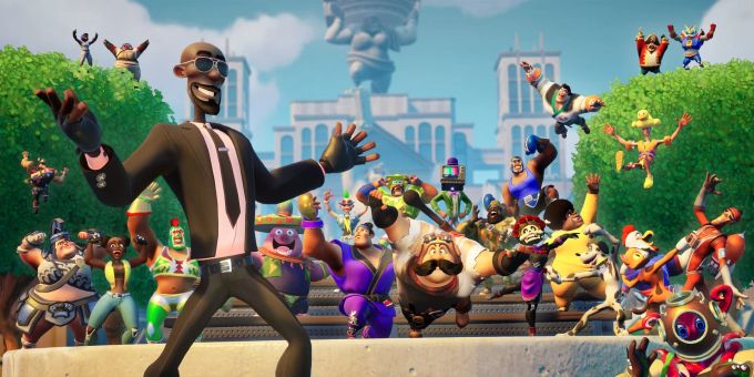 Ein Artwork zu Rumbleverse. Rumbleverse
