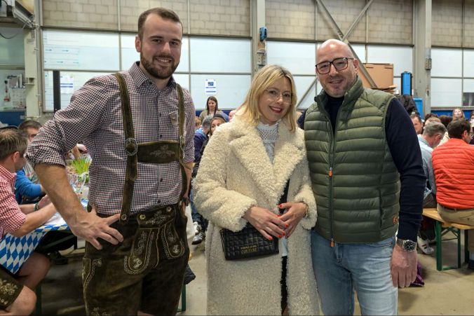 Louis Steiner mit Monika Dietrich und Massimo Puccio.