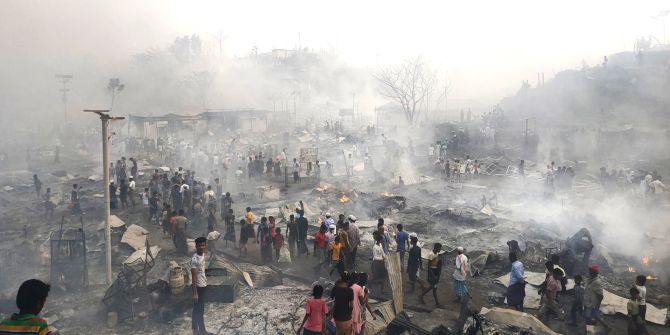 Bangladesh Rohingya Fire