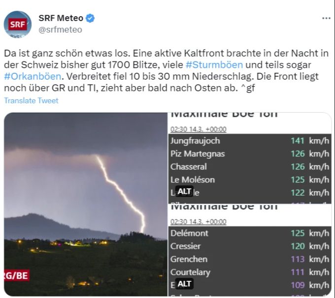 Unwetter Sturmnacht