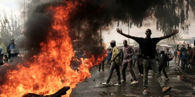 Nairobi - Zusammenstösse zwischen Demonstranten und Polizei in Kenia