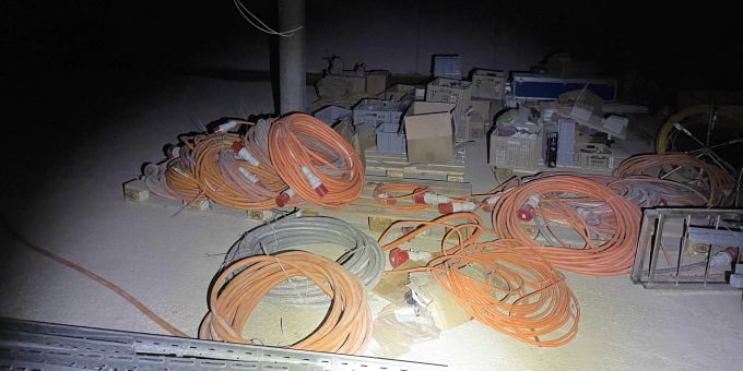 Elektrokabel auf Baustelle in Herisau Elektrokabel auf Baustelle in Herisau
