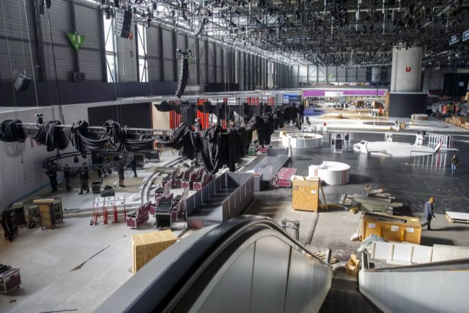 Eine Halle auf dem Palexpo-Gelände in Genf. Dort ist momentan ein Impfzentrum eingerichtet. (Archivbild) Impfzentrum Palexpo