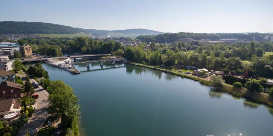 Dietikon und die Limmat.