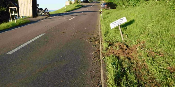 Rorschacherberg SG: Selbstunfall mit Motorrad. Rorschacherberg Selbstunfall Motorrad