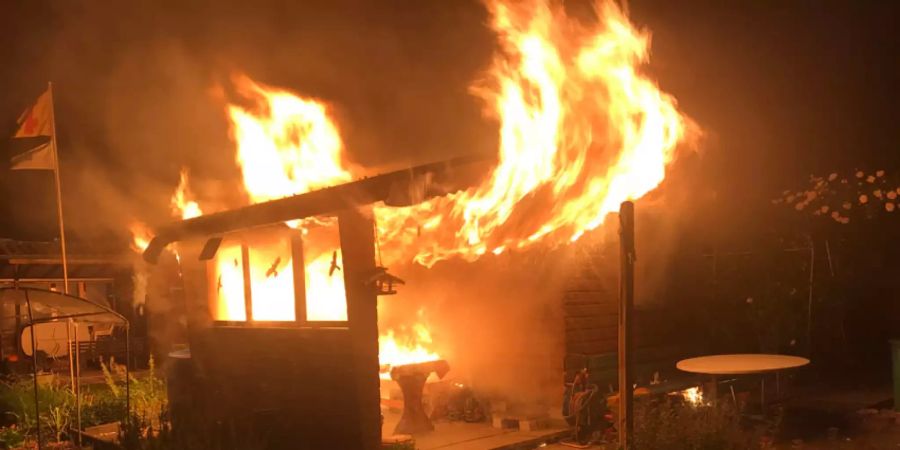 Brand Schrebergartenhaus