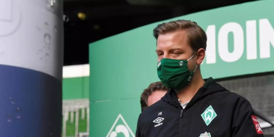 Werder-Coach Florian Kohfeldt zeigt sich nachsichtig. Foto: Fabian Bimmer/reuters - Pool/dpa