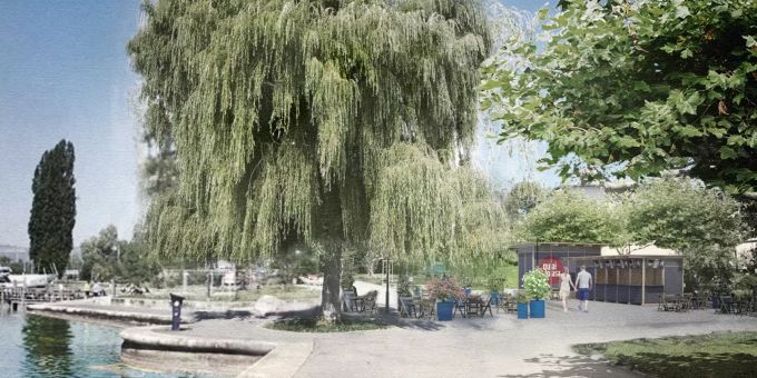 «Quai Pasa» — neue Buvette am Alpenquai.