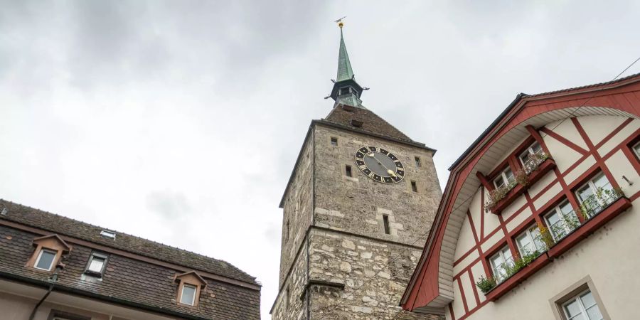 Die Altstadt von Aarau.