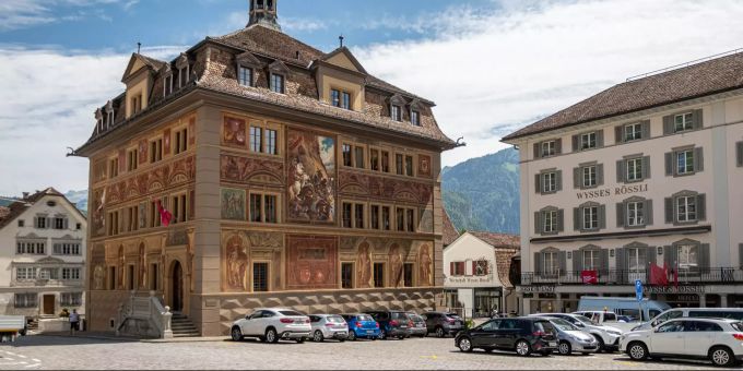 Das Rathaus in Schwyz. Das Rathaus in Schwyz.