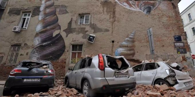 Die Hauptstadt von Kroatien, Zagreb, wurde im März von einem Erdbeben erschüttert. kroatien