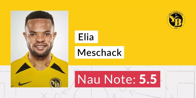 Die Nau-Note für Meschack Elia von YB. Elia Meschack YB