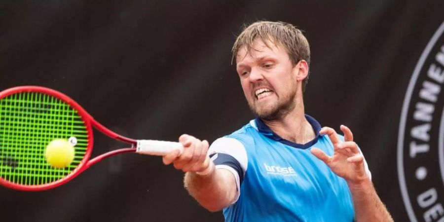 Ist froh, wieder um Punkte Tennis spielen zu können: Kevin Krawietz. Foto: Matthias Balk/dpa
