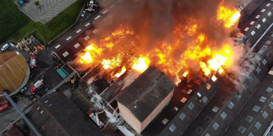 industrieareal flächenbrand