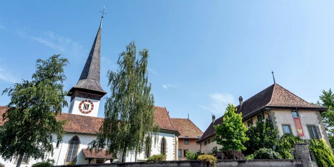 Kirche und Schloss Köniz. Kirche und Schloss Köniz.