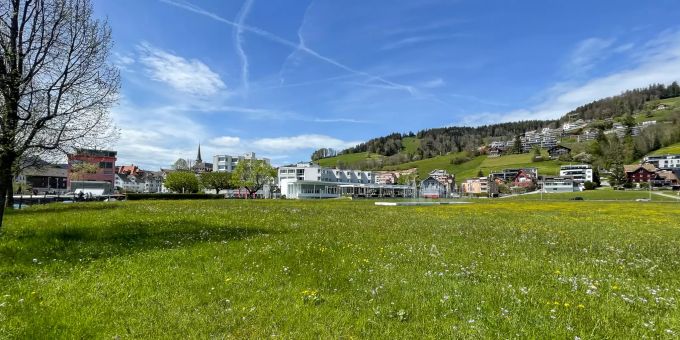 Die Aussicht auf Unterägeri. Aussicht Unterägeri