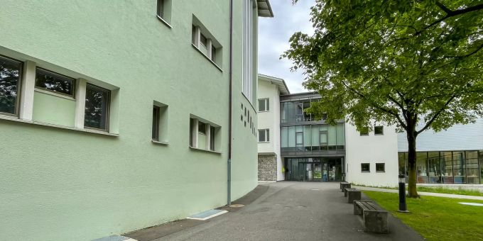 Die Schulanlage in Altdorf (UR). Die Schulanlage in Altdorf (UR).
