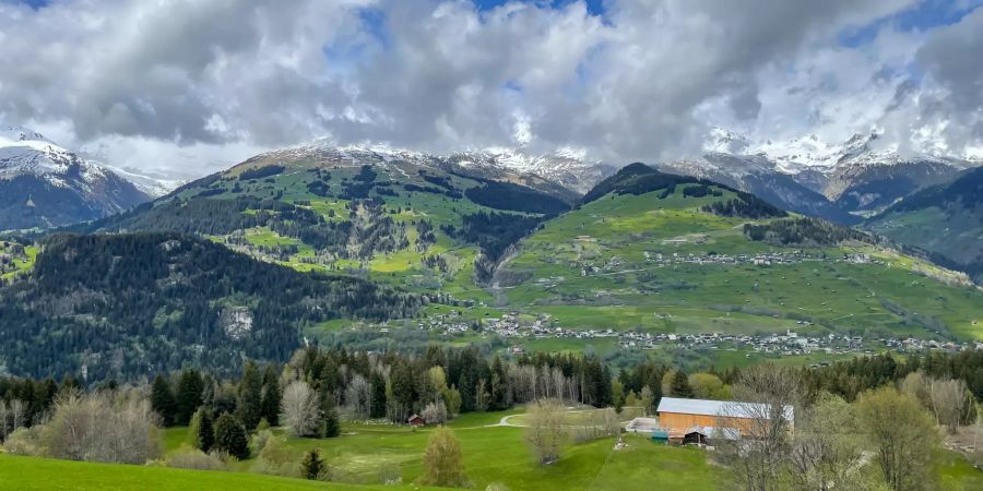 Landschaft in Obersaxen Mundaun.