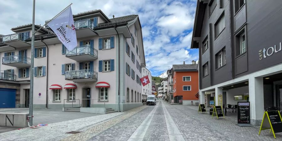 Altstadt von Andermatt.