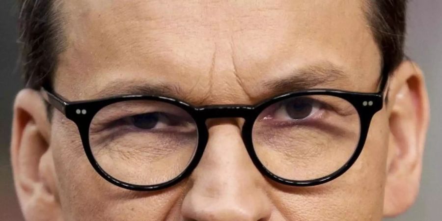 Schliesst nicht aus, wichtige EU-Vorhaben wie das Klima-Paket zu blockieren: Mateusz Morawiecki. Foto: Olivier Hoslet/EPA/AP/dpa
