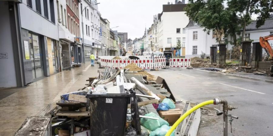 Aufräumarbeiten in Stolberg