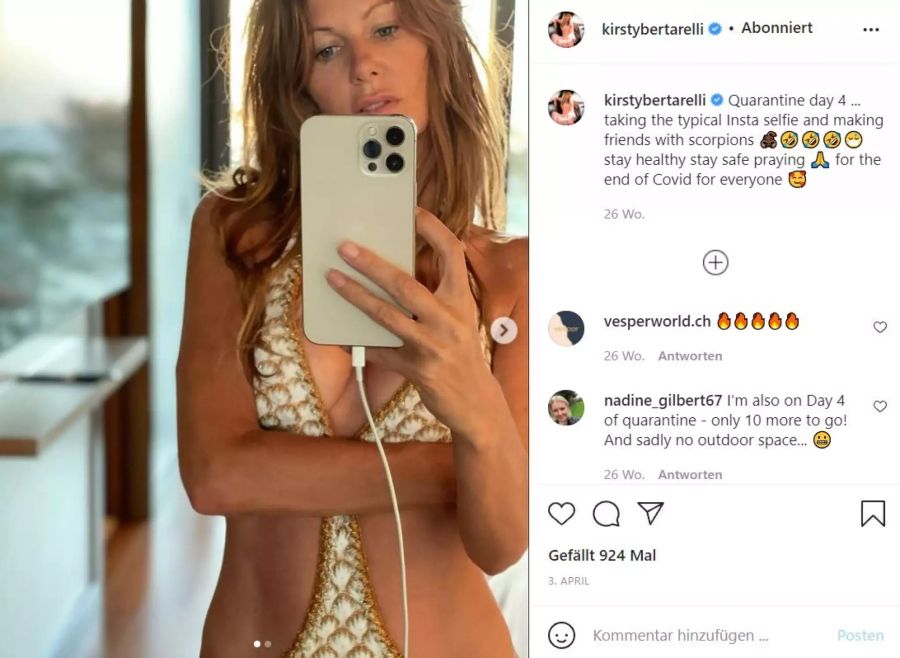 Kirsty Bertarelli im knappen Bikini.