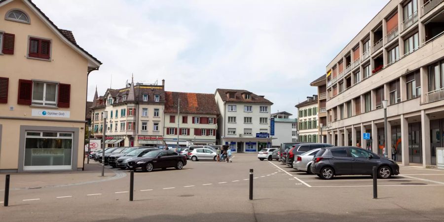 Der Marktplatz in Weinfelden.