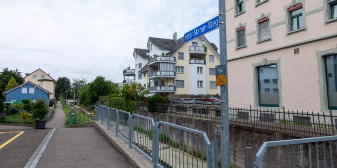 Der Peter-Stamm-Weg in Weinfelden. Der Peter-Stamm-Weg in Weinfelden.