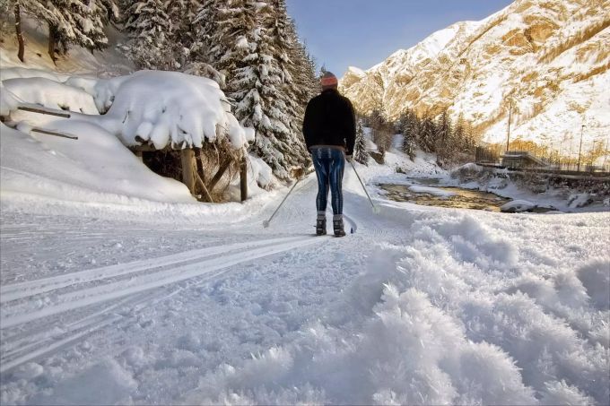 Skilanglauf ist einfach zu erlernen. Skilanglauf