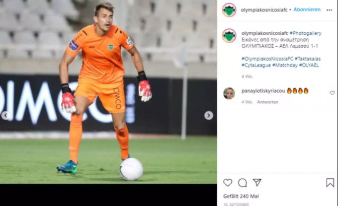 Joël Mall spielt seit dieser Saison für Olympiakos Nikosia. Joël Mall