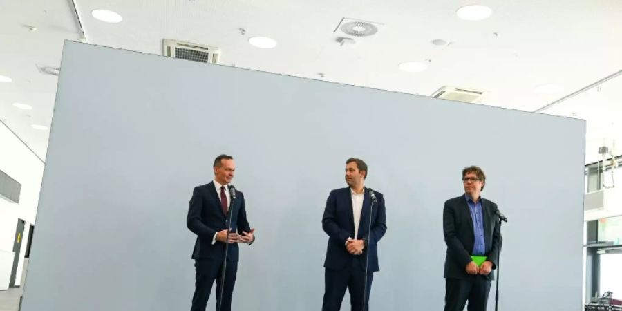 Wissing, Klingbeil, Kellner (v.l.)